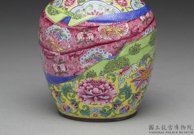 图片[3]-Lidded copper-body jar adorned with painted enamel and wrapped in a false sash, Qing dynasty, Qianlong reign (1736-1795)-China Archive